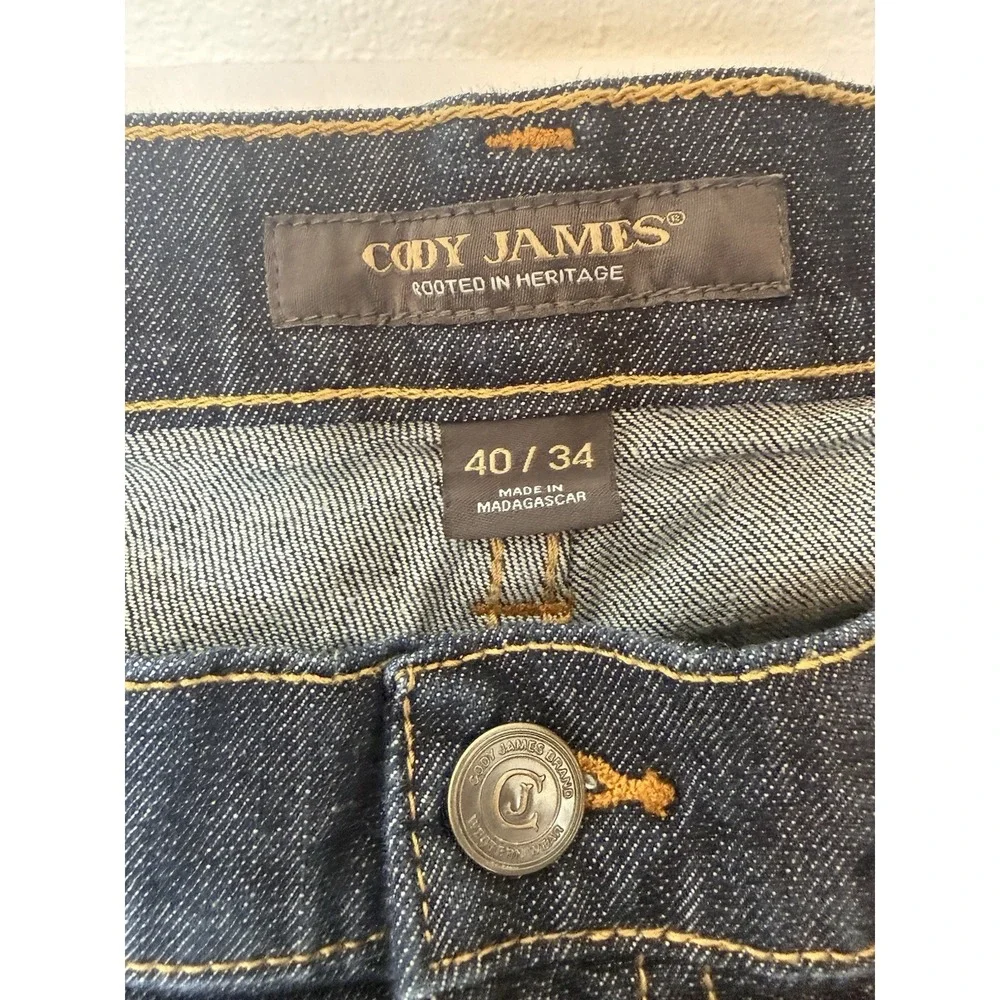 Cody James Wyatt Slim Boot Jeans Mens 40x34 Dark Wash Western Cowboy Denim